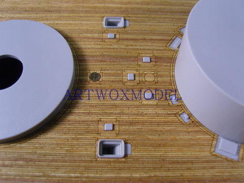 Artwox model wooden deck for trumpeter 03702 Bismarck battleship wooden deck AW30003A