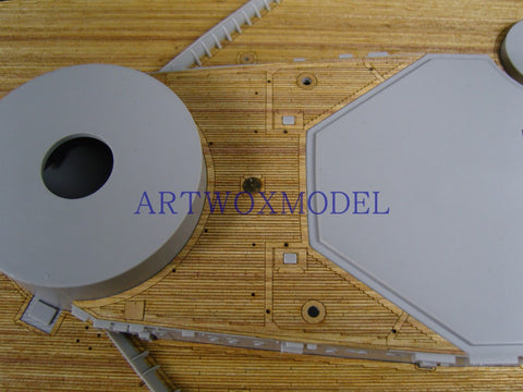 Artwox model wooden deck for trumpeter 03702 Bismarck battleship wooden deck AW30003A