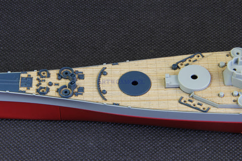 Artwox model wooden deck for Academy 14222A Missouri battleship BB-63 blue wood deck AW20167A