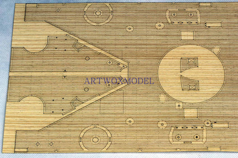 Artwox model wooden deck for trumpeter 03706 American "Iowa" battleship BB-61 wooden deck AW3007