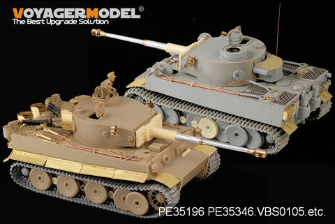 Voyager model metal etching sheet VBS0105 6 heavy combat vehicle tiger pre stage metal gun barrel