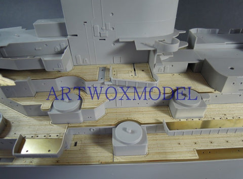 Artwox model wooden deck for trumpeter 03705 battleship b b - 63 wood deck aw 30004 Missouri