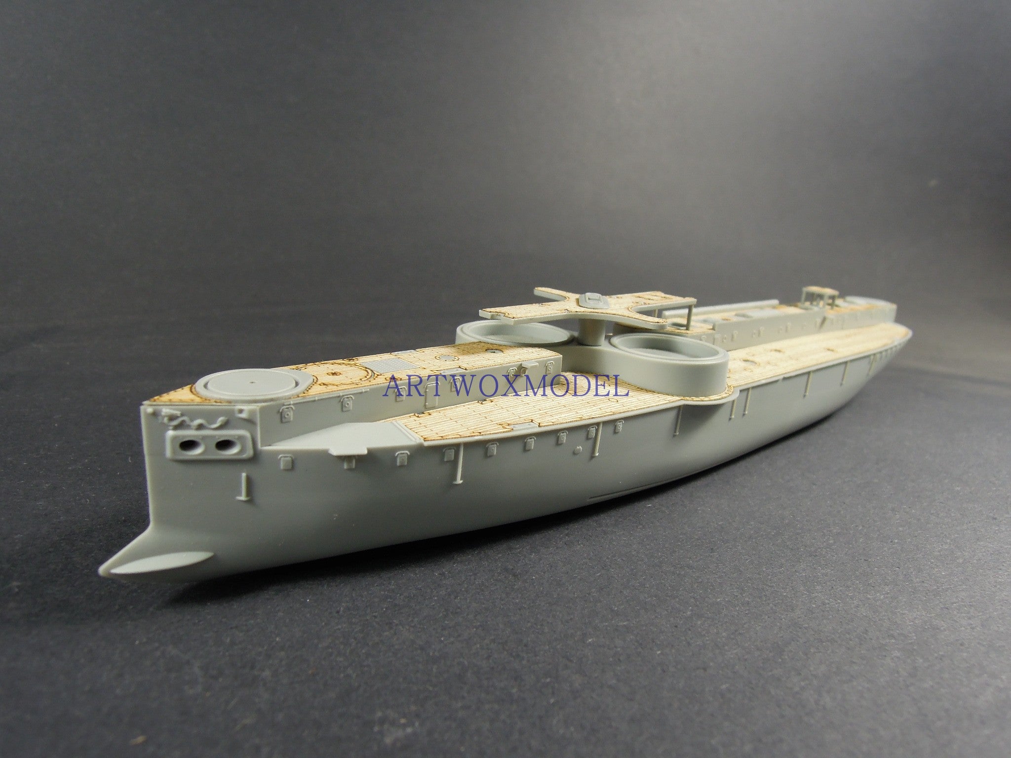 Artwox model wooden deck for Wei Jun NB5016 Daqing north ocean water division flagship, Dingyuan No. version of the wooden deck AW10098