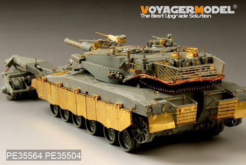 Voyager model metal etching sheet PE 35564 Merkava Mk .3 BAZ main battle tank and mine clearance roll upgrade etching parts