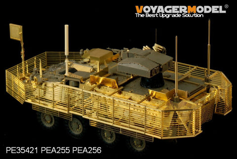 Voyager model metal etching sheet PEA256 "West Rick" armored vehicle is a IED jammer / high power antenna / identification board.