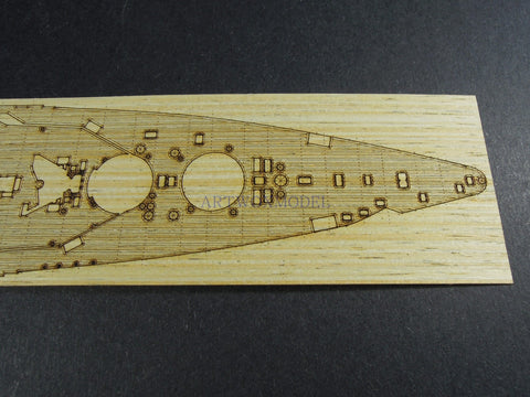 Artwox model wooden deck for Qingdao society 050880 Japanese Navy ship 1938 AW20122