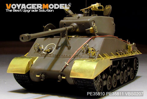 Voyager model metal etching sheet PE35811 M4A3 E8 "Sherman" tank metal etching wing plates and side skirts