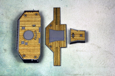 Artwox model wooden deck for Trumpeter 82002 Japan three hat battleship 1902 3M covering paper PE deck AM30004A