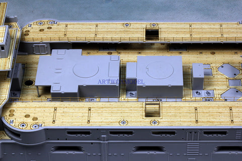 Artwox model wooden deck for Hobby boss 82002 Japanese Navy Mikasa battleship 1912 wooden deck AW30011