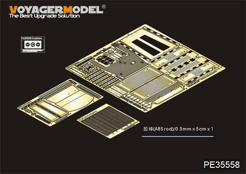 Voyager model metal etching sheet PE35558 upgraded metal etch for Soviet "Comintern" high speed artillery tractor