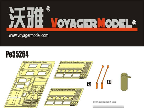 Voyager PE35264 Sd.Kfz.251D semi tracked armored vehicle sundry box and fender etch