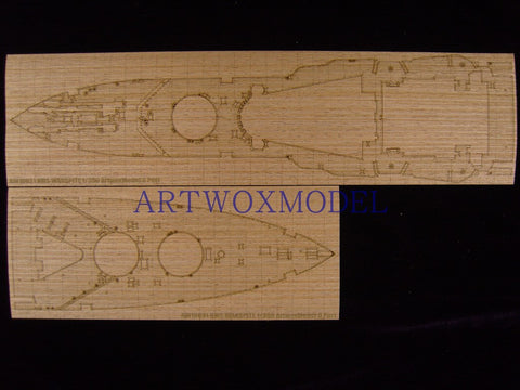 Artwox model wooden deck for Academy 14105 battle weary battleship wood deck aw 10031