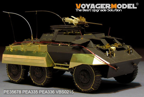 Voyager Model Metal Ealing Sheet PE35678 World War II M20 high speed armored detection vehicle basic components (including antenna)