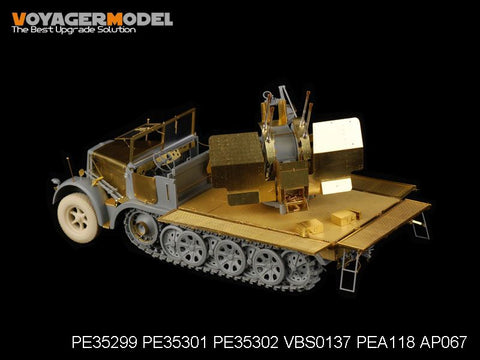 Voyager PE35299 Sd. Kfz .7 / 1 2cm Metal etching pieces(dragons) for upgrading of air-to-air combat vehicles