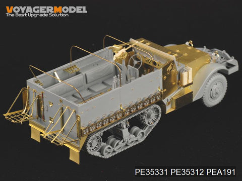 Voyager PE 35331 m3 semi-tracked armored personnel carrier upgrade metal etched sheet