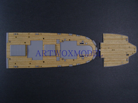 Artwox model wooden deck for Hasegawa 40082 Japan Ikekawa Maru Pill Diving Master Ship AW10085