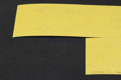 Artwox model wooden deck for MENG PS-004 MENG American Missouri battleship 3M cover paper AM20032