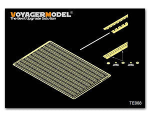 Voyager model metal etching sheet TE068 1 / 35 Model General Reformation of active hinge 2 (Fine hinge) Metal etching