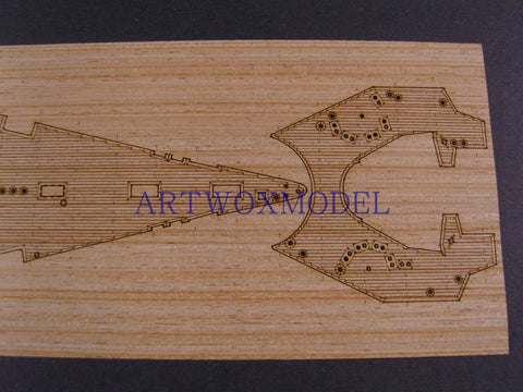 Artwox model wooden deck for Fujimi 600017 Japan High Speed Battleship Hazel Wood Deck AW10084