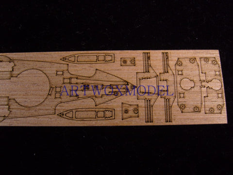Artwox model wooden deck for Seals models SMP001 Japanese Navy warship Mikasa wood deck AW20042