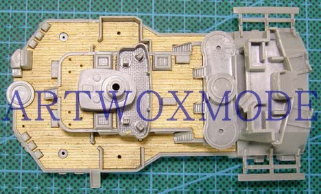 ARTWOX Model Wooden Deck for Revell 05040 deck AW10007 of the German battleship Bismarck