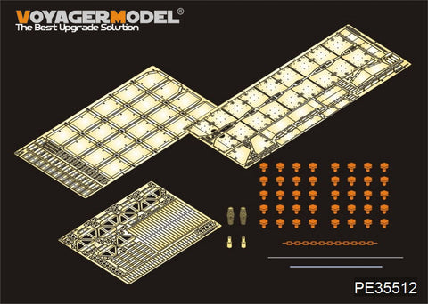 Voyager PE35512 Mk.3D main battle tank side skirt plate metal etch (HOBBYBOSS)