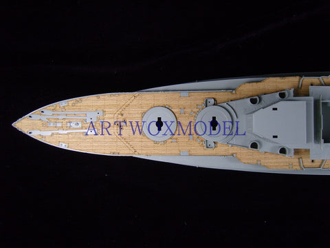 Artwox model wooden deck for Academy 14105 battle weary battleship wood deck aw 10031