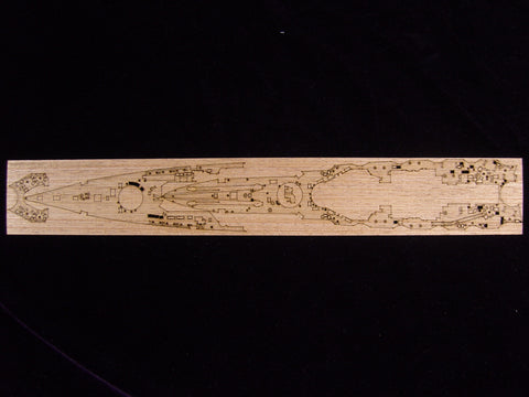 ARTWOXFujimi 420189 day naval battleship (full hull version) wooden deck AW20053