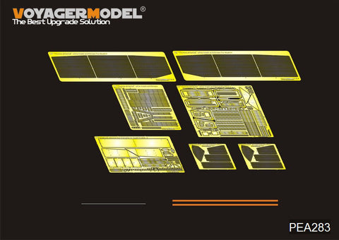 Voyager model metal etching sheet pea 283 4 chariot j final additional armor component metal etcher