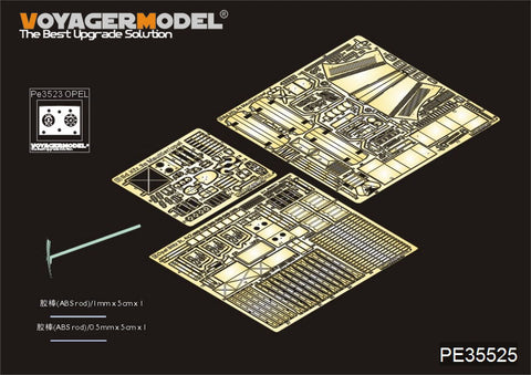 Voyager model metal etching sheet PE35525 Opel "lightning" 3 tons heavy truck deep cargo type metal etch (Dragon)