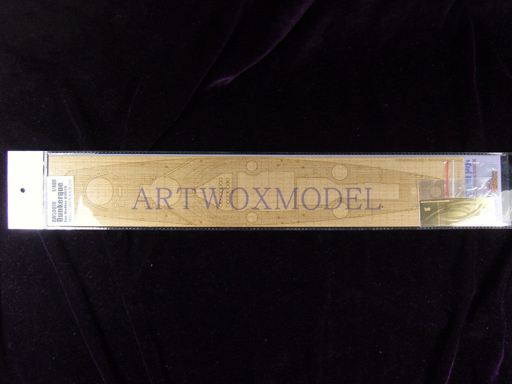 Artwox model wooden deck for Heller 81073 Dunkirk battleship wooden deck AW50018