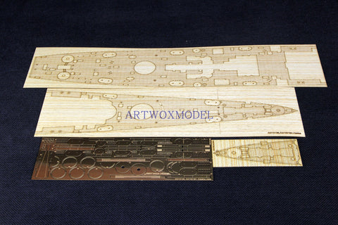 Artwox model wooden deck for Hobby boss 86513 US Navy Alaskan cruiser wooden deck AW10139