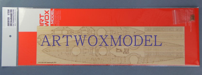 Artwox model wooden deck for Trumpeter 05330The 1918 wooden deck of the British Royal Navy dauntless battleship AW10128