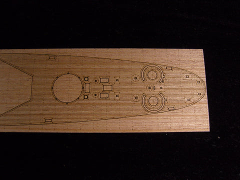 Artwox model wooden deck for trumpeter 05309 United States San Francisco cruiser 1942 wooden deck AW10067