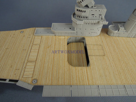 Artwox model wooden deck for Trumpeter 05608 US CV-2 Lexington Aircraft Carrier 1942 Wood Deck AW10119