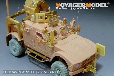 Voyager model metal etching sheet PE35745 M-ATV lightning protection and anti ambush armored vehicle O-GPK machine gun tower upgrade etch