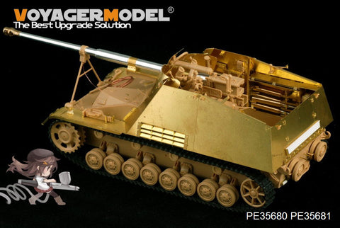 Voyager PE35680 "rhinoceros" self propelled antitank gun upgrade metal etching parts (T Society)