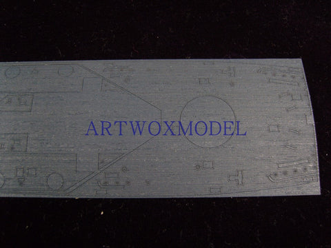 Artwox model wooden deck for Trumpeter 05760 U.S. Navy South Dakota BB-57 blue wood deck AW20030