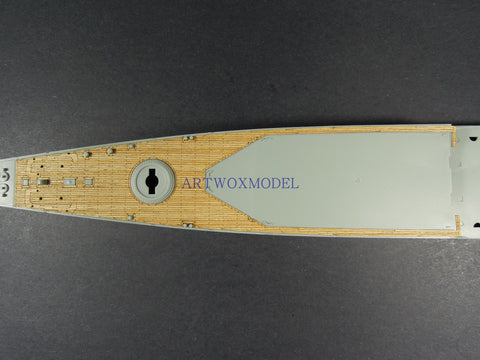 Artwox model wooden deck for Academy 14107 Indianapolis ca - 35 1944 wood deck aw 10092