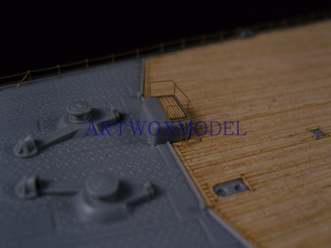 Artwox model wooden deck for Tamiya 78025 big and battleship new PE suite wooden decks AW10050A