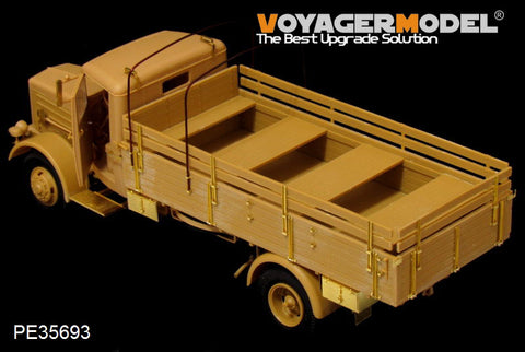 Voyager model metal etching sheet PE35693 Buxin L4500 4X4 heavy truck upgrade metal etching parts