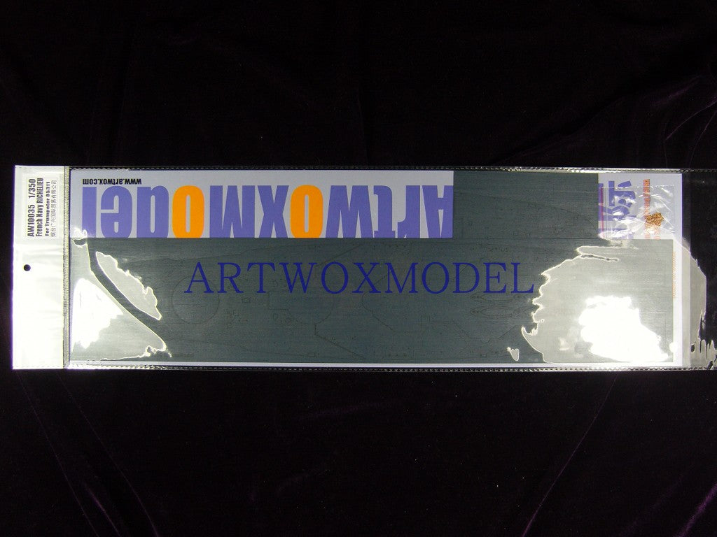 Artwox model wooden deck for trumpeter 05311 the French battleship Richelieu wooden deck AW10035