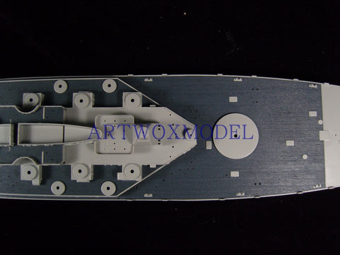 Artwox model wooden deck for trumpeter 05307 USS Alabama wood deck aw 10054