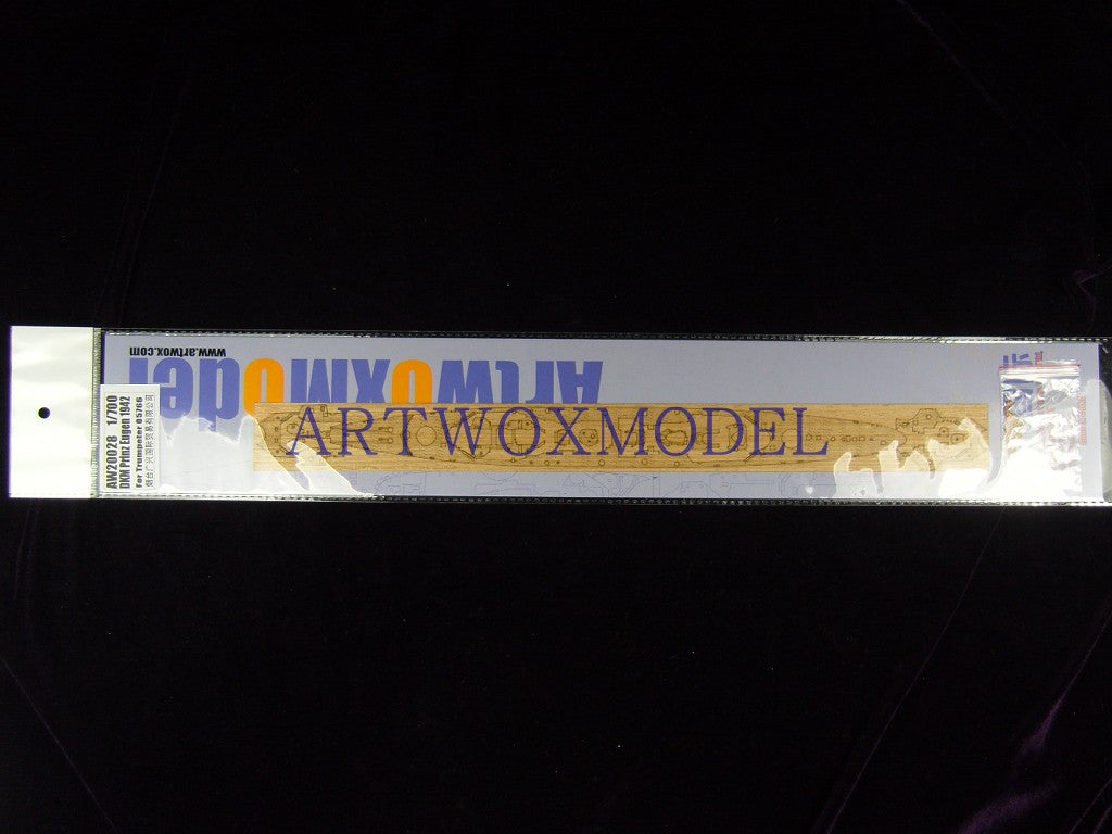 Artwox model wooden deck for Trumpeter 05766 German heavy cruiser Prince Ogen 1942 wooden deck AW20028