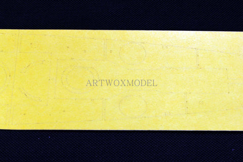 Artwox model wooden deck for Trumpeter 86507 Strasbourg, France Battleship 3M Cover Paper AM10021