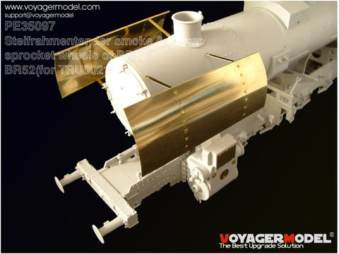 Voyager Model etching sheet retrofitting of driving wheel and headstock rectifying plate of Voyager Model etching sheet PE35097 BR52 steam locomotive