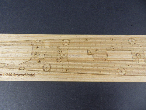 Artwox model wooden deck for ReVL 3016 HMS TouthSouthEngult- 4
