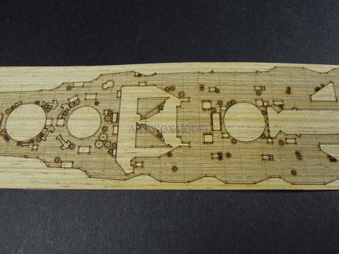 Artwox model wooden deck for Qingdao society 050880 Japanese Navy ship 1938 AW20122