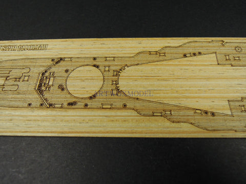 Artwox model wooden deck for Trumpeter 05798 Battleship 1941 wooden deck W20114