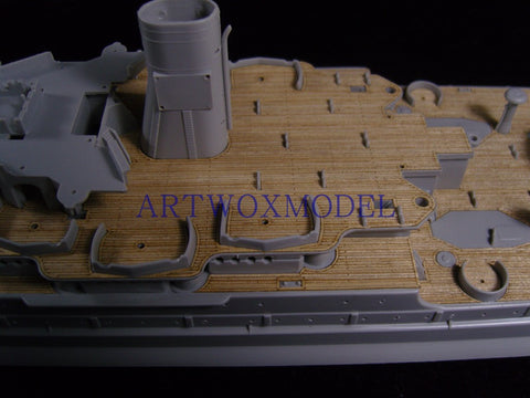 Artwox model wooden deck for Hobbyboss 86501 American BB-39 Arizona 1941 Wood Deck AW10060